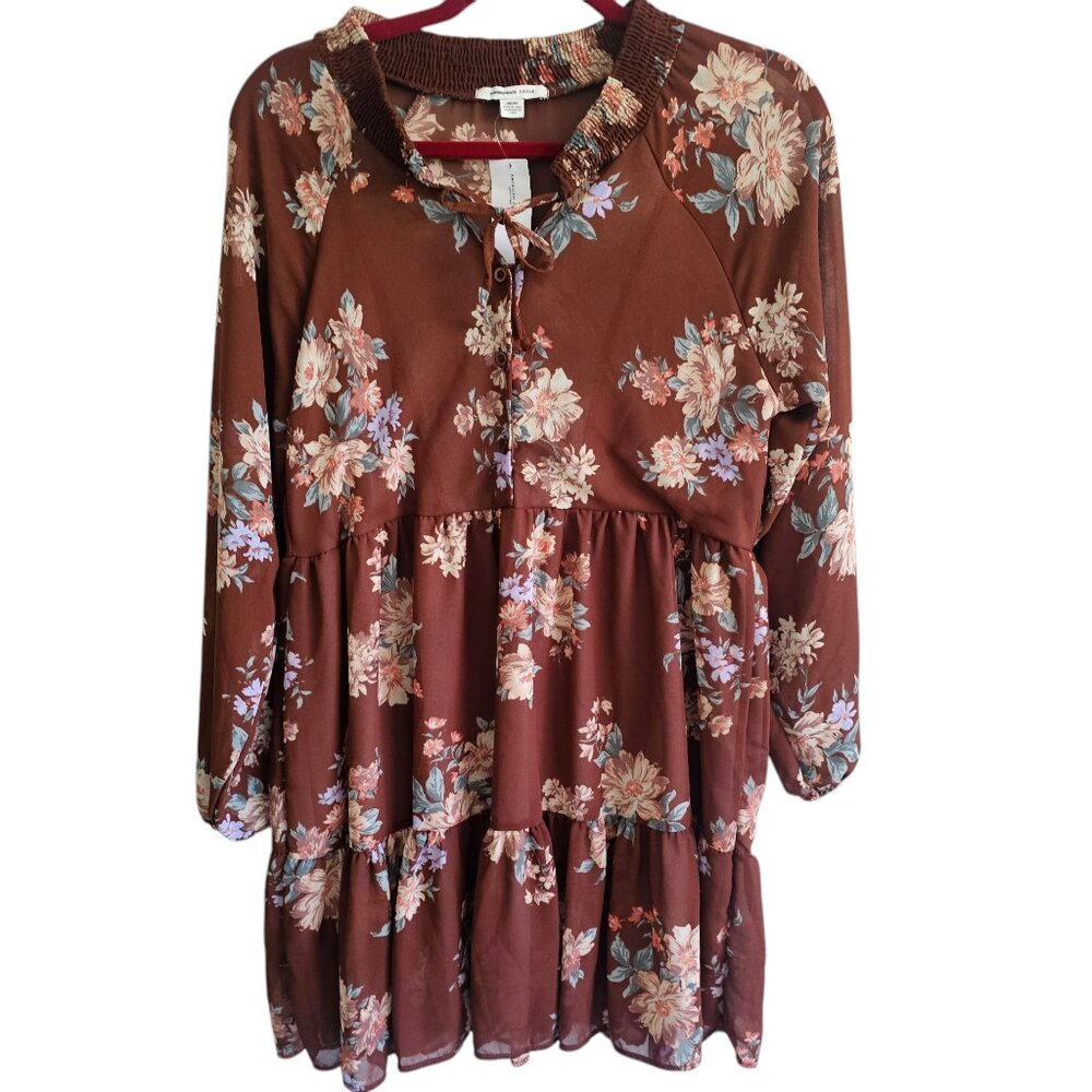 AE Outfitters Floral Vintage Babydoll Above Knee Dress